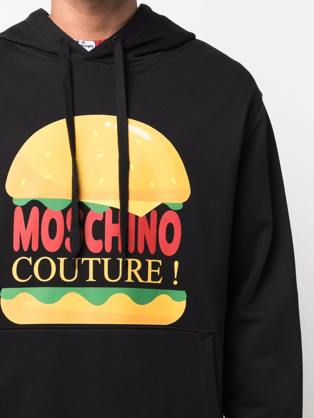 Moschino Black Hamburger Hoodie
