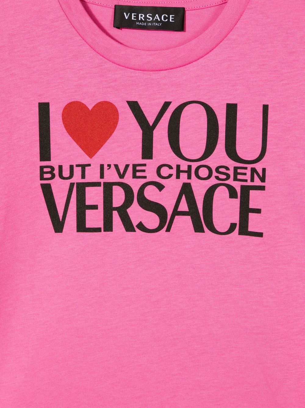 Versace Kids Pink I Love Versace T-shirt