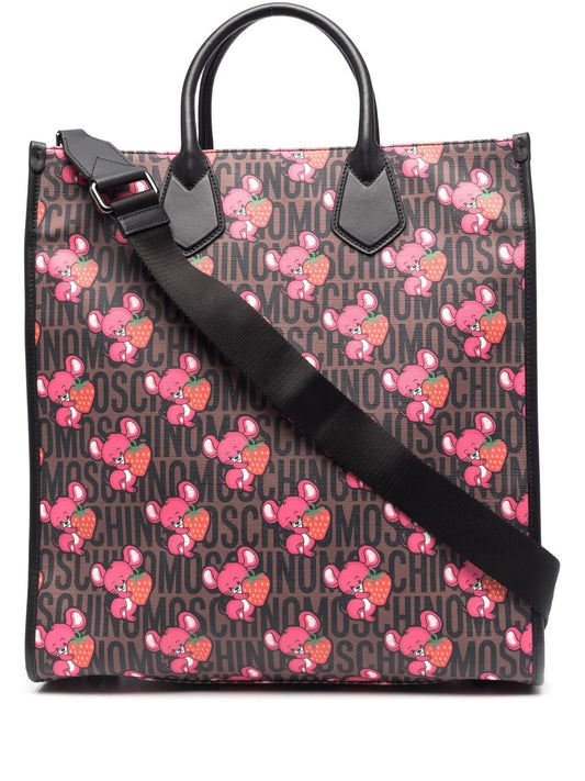 Moschino Strawberry Mouse Tote Bag