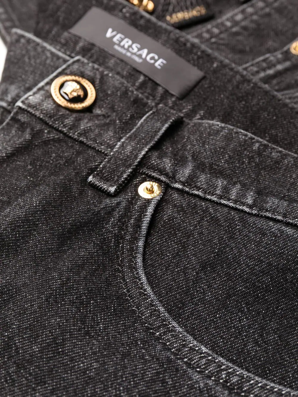 Versace Black Medusa Pocket Jean
