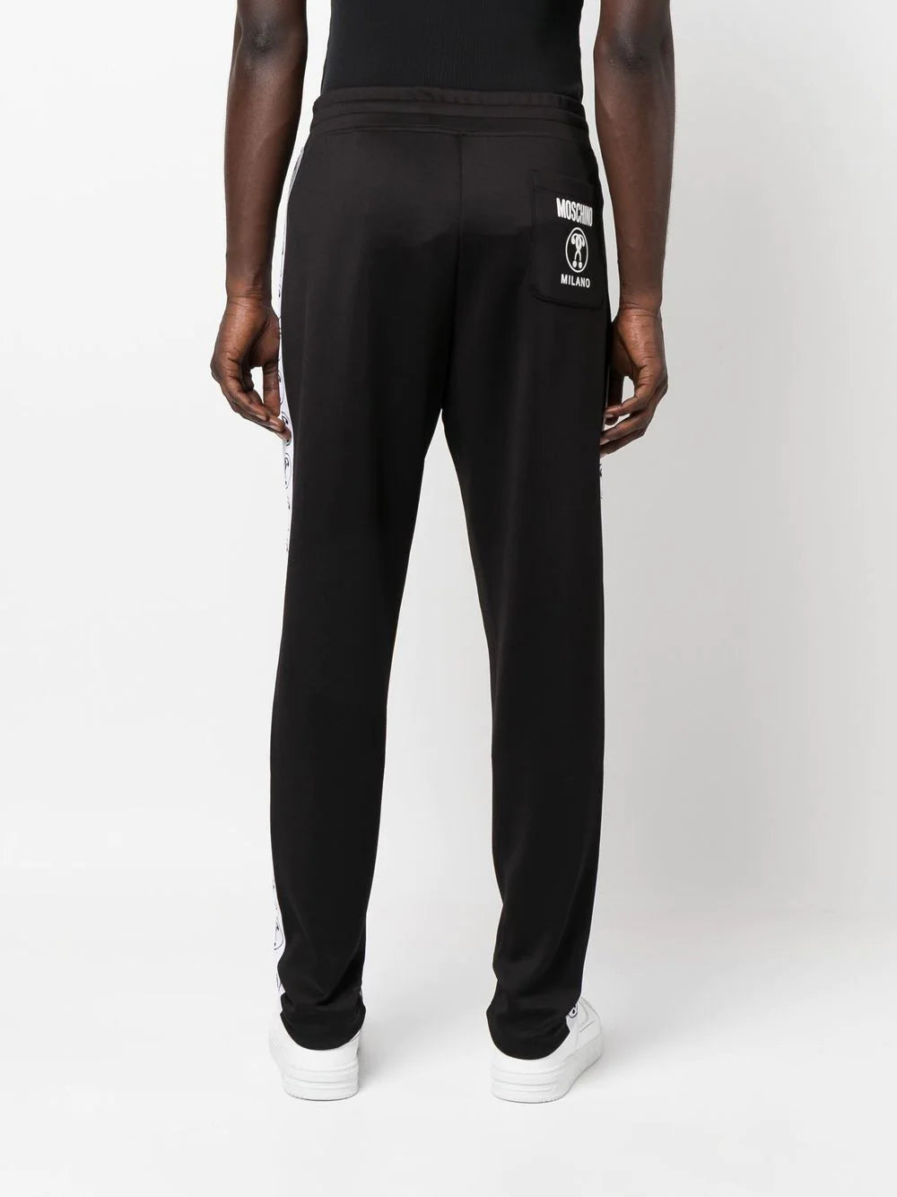 Moschino Black Double Question Mark Sweatpant