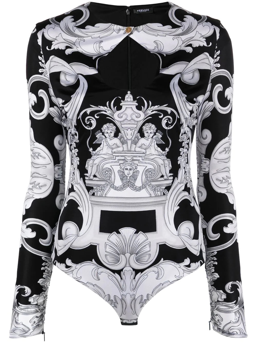 Versace Silver Baroque Body Suit