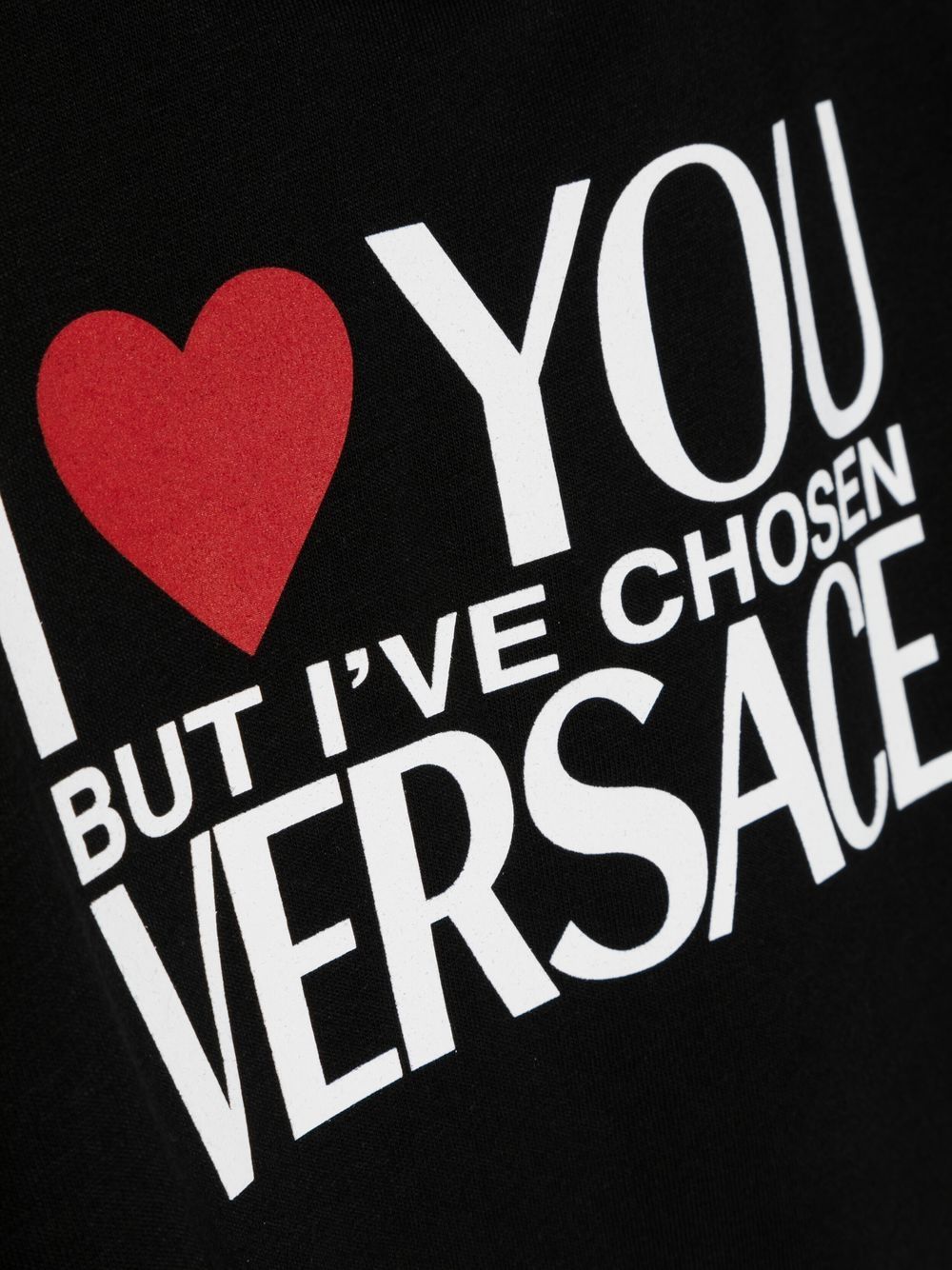 Versace Kids Black I Love Versace T-shirt