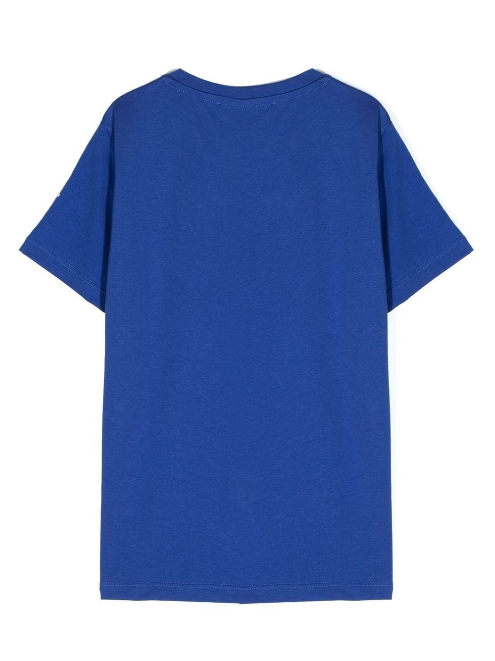 Versace Kids Blue Varsity Script T shirt
