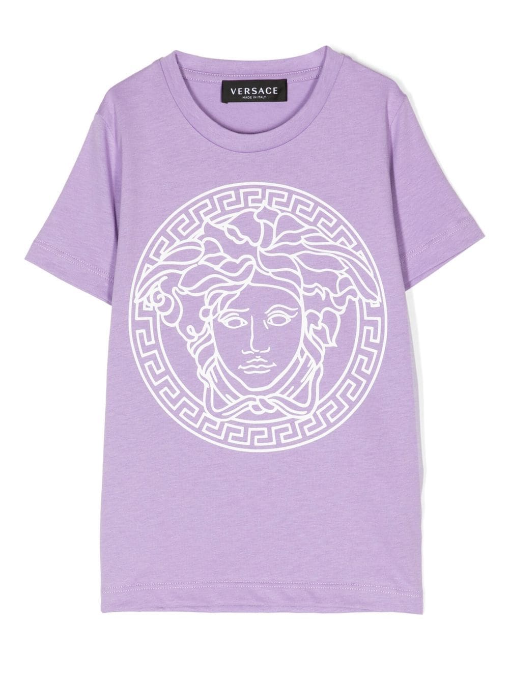 Versace Kids Purple La Greca T-shirt