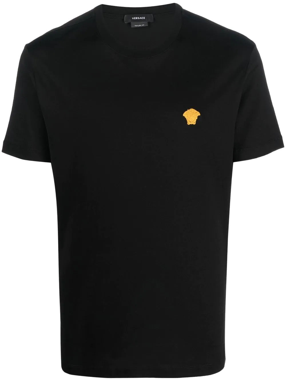 Versace Black T-shirt with Gold Medusa