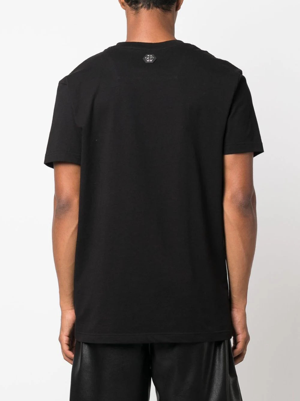 Philipp Plein Black Hexa-glass Logo Shirt