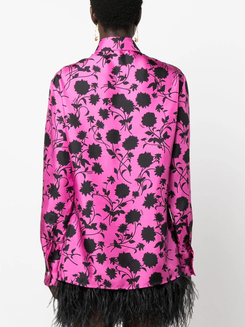 Versace Waterlily Silk Shirt
