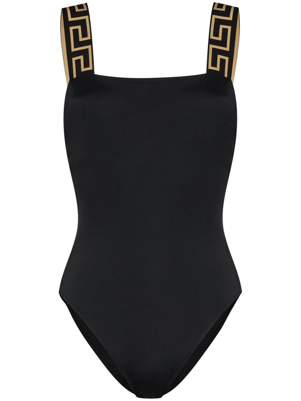 Versace Black Greca Key Swimsuit