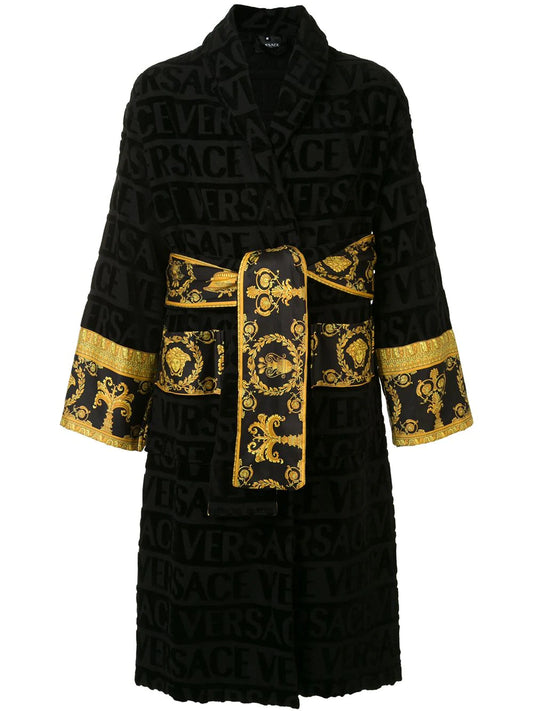 Versace Black I Love Baroque Bathrobe