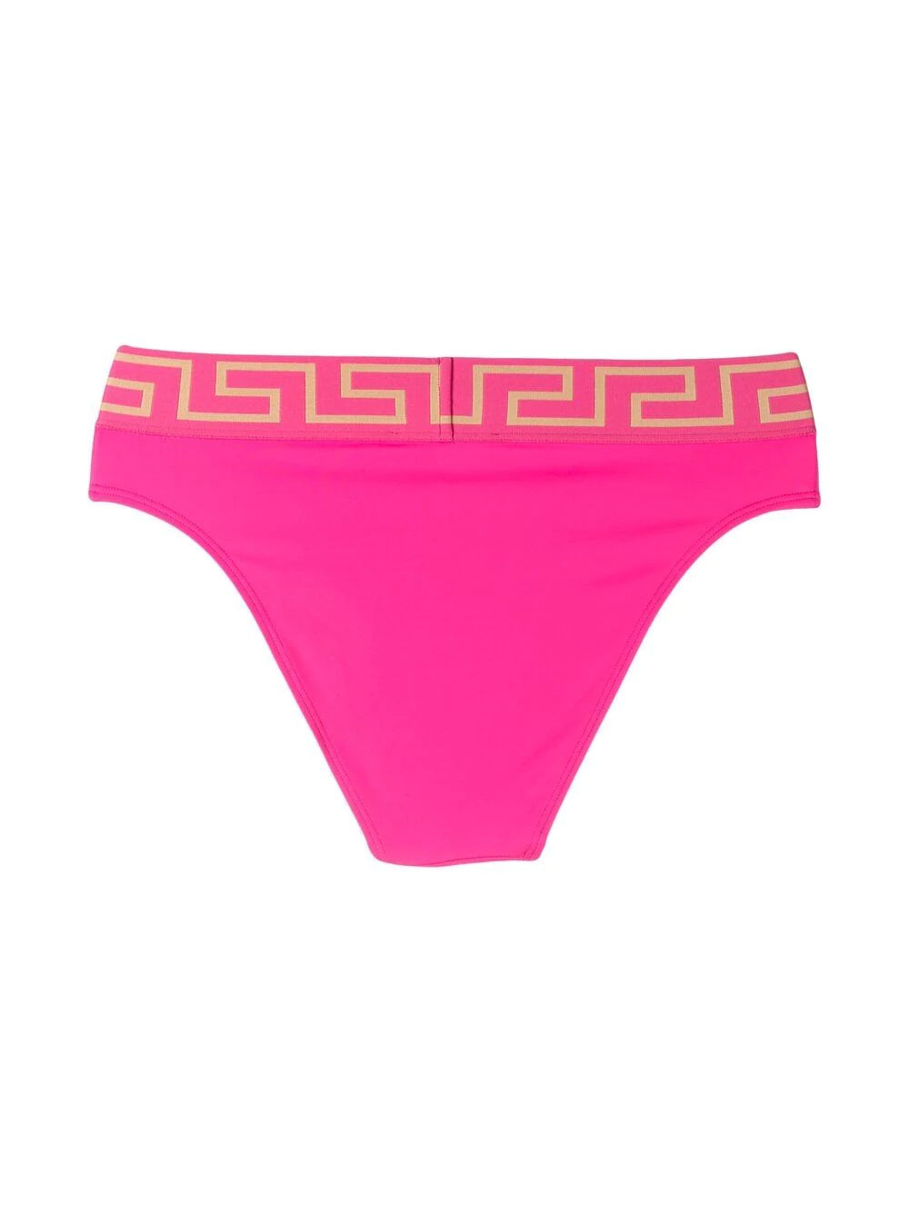 Versace Fuchsia Greek Key Swim Bikini Bottom