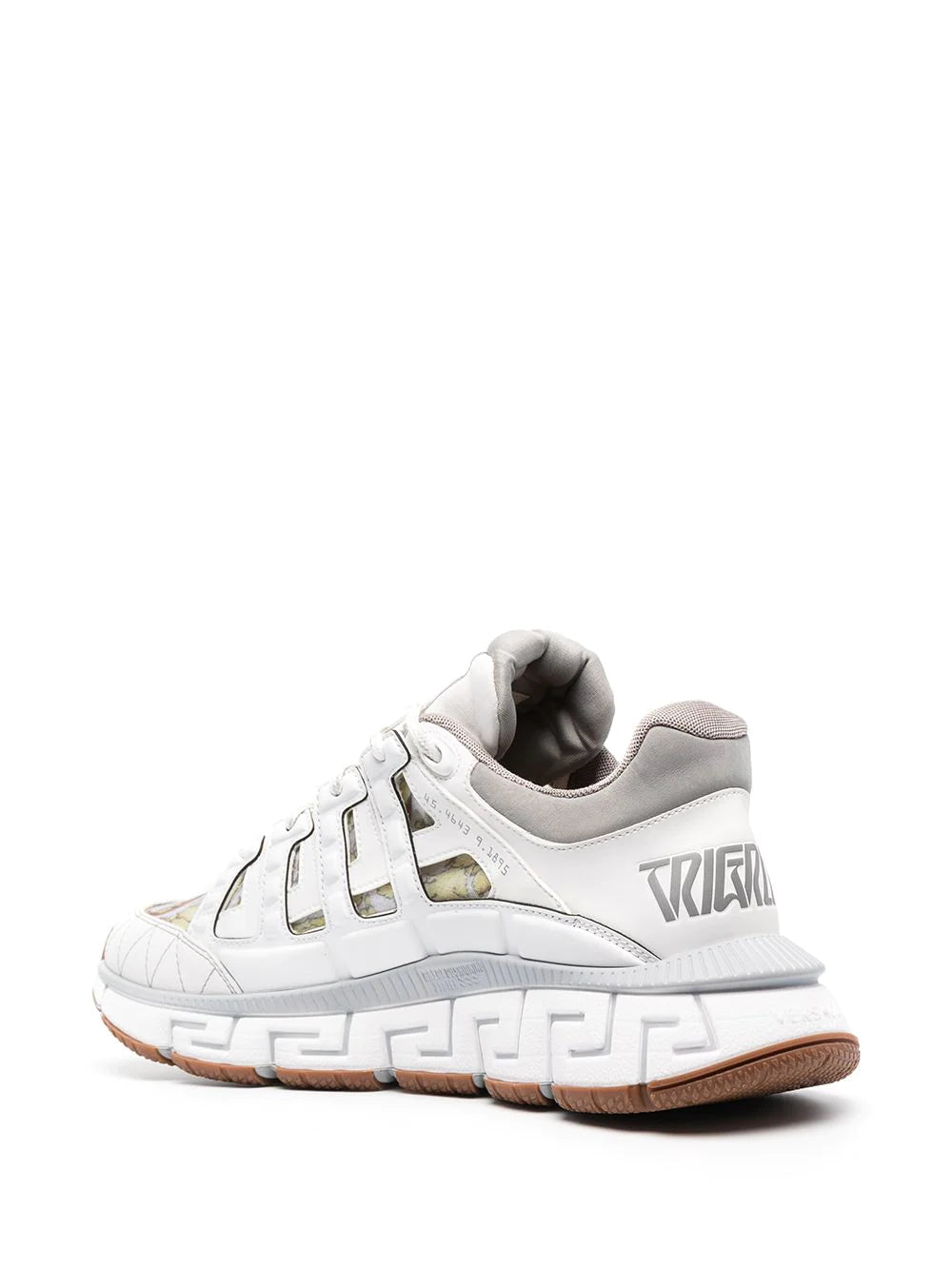Versace White Barocco Trigreca Sneakers